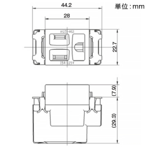 神保電器 【受注生産品】埋込接地シングルコンセント 15A 125V 接地送り端子付 チョコ 【受注生産品】埋込接地シングルコンセント 15A 125V 接地送り端子付 チョコ JEC-BN-5GJ-C 画像2