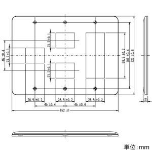 神保電器 2ピースコンセントプレート 3連用 6(1+2+3)個口 ライトベージュ 2ピースコンセントプレート 3連用 6(1+2+3)個口 ライトベージュ WJD-123-L 画像2