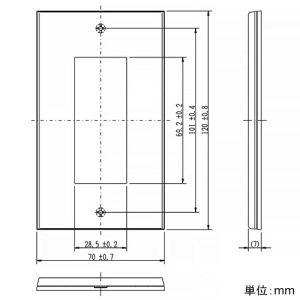 神保電器 スイッチプレート スクエアタイプ 1連用 3個口 メタリックグレー スイッチプレート スクエアタイプ 1連用 3個口 メタリックグレー QWD-3-MGY 画像3