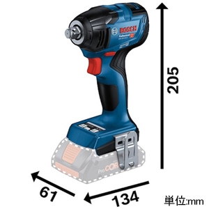 BOSCH コードレスインパクトレンチ 本体のみ DC18V 最大締付トルク210N・m コードレスインパクトレンチ 本体のみ DC18V 最大締付トルク210N・m GDS18V-210CH 画像2