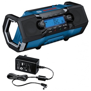 現場ラジオ Bluetooth5.0 ACアダプター・充電式バッテリー GPB18V-2C