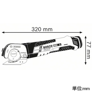 BOSCH コードレスマルチカッター 本体のみ DC10.8V 切断厚2〜11mm コードレスマルチカッター 本体のみ DC10.8V 切断厚2〜11mm GUS10.8V-300H 画像2