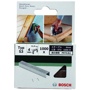 BOSCH ステープル タッカー用 4mm 1連接着1000本 ステープル タッカー用 4mm 1連接着1000本 ST4