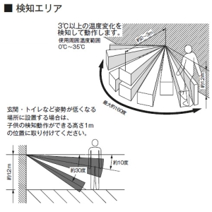 神保電器 埋込感熱センサスイッチ 壁用 2線式 明るさセンサ付 ピュアホワイト 埋込感熱センサスイッチ 壁用 2線式 明るさセンサ付 ピュアホワイト JEC-BN-PAS-3-PW 画像2