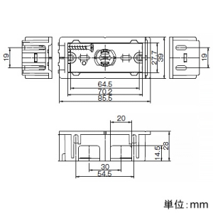 神保電器 スライドボックス 機器用 1個口用 スライドボックス 機器用 1個口用 SB-K1 画像2