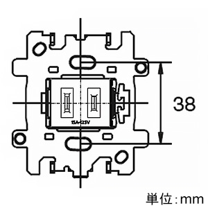 神保電器 コンセントセット ホテル向け 15A 125V シボ加工品 ソフトブラック コンセントセット ホテル向け 15A 125V シボ加工品 ソフトブラック HTL-1602 画像5