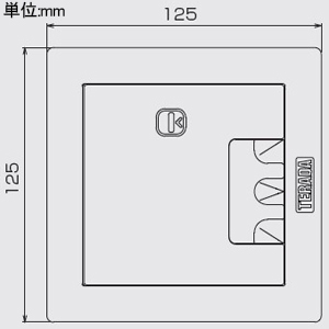 TERADA(寺田電機製作所) バリアフリー対応コンセント 深型ボックス+プレート フリーアクセスフロア用 シャンパンゴールド バリアフリー対応コンセント 深型ボックス+プレート フリーアクセスフロア用 シャンパンゴールド CEA80000M020 画像2