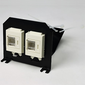 TERADA(寺田電機製作所) B側器具ブロック 情報(CAT5E)器具ブロック CAT5E×2 CEC・CEE用 バリアフリー対応 CEC90082W