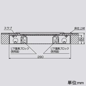 TERADA(寺田電機製作所) 低床用スマートコンセントプレート ≪テラコン≫ 低床用マルチタイプ LTFシリーズ シャンパンゴールド 低床用スマートコンセントプレート ≪テラコン≫ 低床用マルチタイプ LTFシリーズ シャンパンゴールド LTF10000M020 画像3