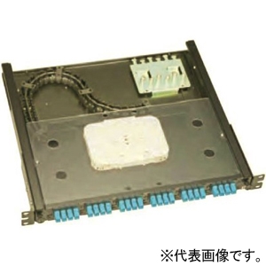 TERADA(寺田電機製作所) 光成端箱 19インチタイプ スライドタイプ 1U高密度タイプ 単芯用 40芯 SCアダプター(2連式) FPF10340