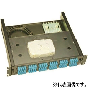TERADA(寺田電機製作所) 光成端箱 19インチタイプ スライドタイプ 2Uタイプ 単芯用 36芯 SCアダプター FPF20236