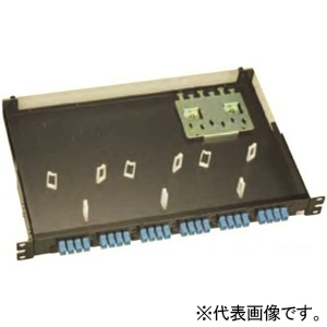 TERADA(寺田電機製作所) 光成端箱 19インチタイプ 融着不要タイプ 1Uタイプ 単芯用 8芯 SCアダプター FPN10208