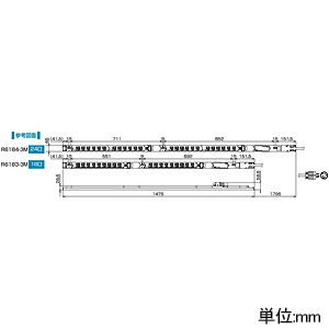 TERADA(寺田電機製作所) 【受注生産品】100Vコンセントバー 系統別電流計測タイプ 30A 20Aサーキットプロテクタ×2付 接地2P15A125V抜止×18口 コード長3m 【受注生産品】100Vコンセントバー 系統別電流計測タイプ 30A 20Aサーキットプロテクタ×2付 接地2P15A125V抜止×18口 コード長3m R6183-3M 画像2