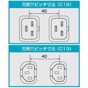 TERADA(寺田電機製作所) 【受注生産品】200Vコンセントバー ペグ固定タイプ 30A対応 20Aサーキットプロテクタ×2付 C13コンセント形状(ロック機能付)×8口+C19コンセント形状×4口 コード長3m 【受注生産品】200Vコンセントバー ペグ固定タイプ 30A対応 20Aサーキットプロテクタ×2付 C13コンセント形状(ロック機能付)×8口+C19コンセント形状×4口 コード長3m R6581-3M 画像3