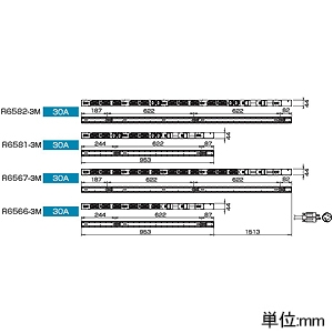 TERADA(寺田電機製作所) 【受注生産品】200Vコンセントバー ペグ固定タイプ 30A対応 20Aサーキットプロテクタ×2付 C13コンセント形状(ロック機能付)×24口 コード長3m 【受注生産品】200Vコンセントバー ペグ固定タイプ 30A対応 20Aサーキットプロテクタ×2付 C13コンセント形状(ロック機能付)×24口 コード長3m R6567-3M 画像2