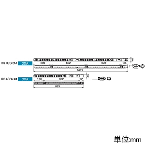 TERADA(寺田電機製作所) 【受注生産品】100Vコンセントバー ペグ固定タイプ 30A対応 20Aサーキットプロテクタ×2付 接地2P15A125V抜止×24口 コード長3m 【受注生産品】100Vコンセントバー ペグ固定タイプ 30A対応 20Aサーキットプロテクタ×2付 接地2P15A125V抜止×24口 コード長3m R6189-3M 画像2