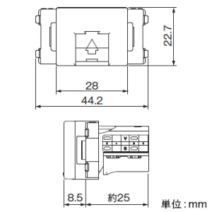 神保電器 【受注生産品】埋込モジュラジャック 8極8心用 LAN用Cat6対応 ピュアホワイト 【受注生産品】埋込モジュラジャック 8極8心用 LAN用Cat6対応 ピュアホワイト JEC-BN-LW6-PW 画像2