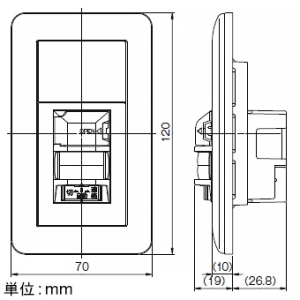 神保電器 ブランクチップ+感熱センサスイッチ 壁用 2線式 明るさセンサ付 ブランクチップ+感熱センサスイッチ 壁用 2線式 明るさセンサ付 WJH03110-PW 画像3