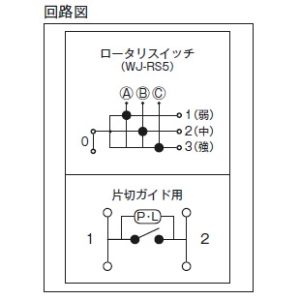 神保電器 空調機器用ロータリスイッチ 3段切換 空調機器用ロータリスイッチ 3段切換 WJHM03612PW 画像2