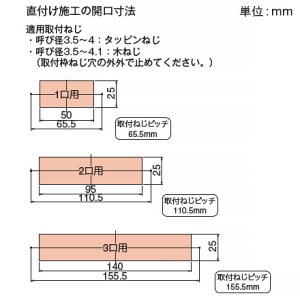 神保電器 機器用取付枠 1個口 機器用取付枠 1個口 BS-1PH 画像2