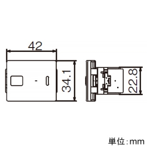 パナソニック 埋込換気扇「強」「弱」表示スイッチセット ダブル用 15A 300V 取付枠なし マットグレー 埋込換気扇「強」「弱」表示スイッチセット ダブル用 15A 300V 取付枠なし マットグレー WTA525223H 画像2