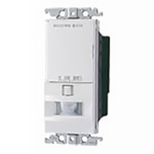 熱線センサ付自動スイッチ 《かってにスイッチ》 トイレ壁取付 換気扇連動形 2線配線式 適合LED専用1A ホワイト WTK12749W