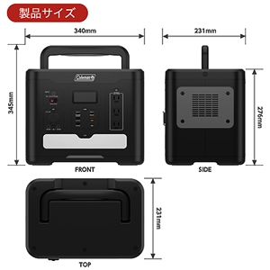 多摩電子 ポータブル電源 ≪Coleman(コールマン)≫ 1400W 大容量464000mAh/1485Wh リン酸鉄リチウムイオンバッテリー ポータブル電源 ≪Coleman(コールマン)≫ 1400W 大容量464000mAh/1485Wh リン酸鉄リチウムイオンバッテリー CLM-TL119K2 画像3