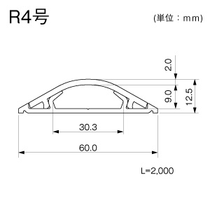 マサル工業 ガードマン2R 4号 2m ブラウン ガードマン2R 4号 2m ブラウン GR4206 画像2