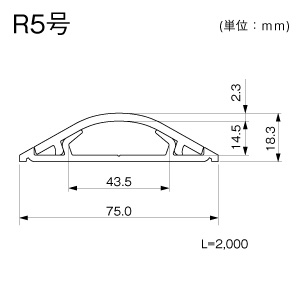 マサル工業 ガードマン2R 5号 2m シタン ガードマン2R 5号 2m シタン GR52068 画像2