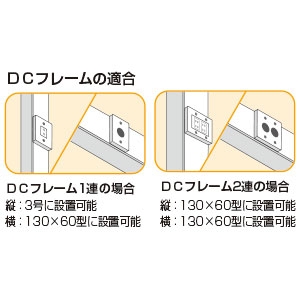 マサル工業 DCフレーム 2連 エムケーダクト付属品 グレー DCフレーム 2連 エムケーダクト付属品 グレー DCF21 画像3