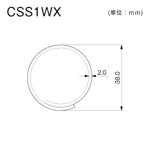 マサル工業 ケーブル標識・防護カバー オーバーラップタイプ トラ ケーブル標識・防護カバー オーバーラップタイプ トラ CSS1WX 画像2