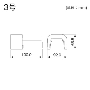 マサル工業 Dコネクター 3号 屋外用エムケーダクト付属品 チョコ Dコネクター 3号 屋外用エムケーダクト付属品 チョコ MDFJC39 画像2