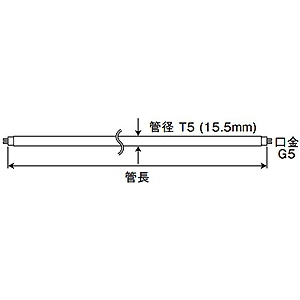 プリンス電機 【受注生産品】T5スリム蛍光灯 スペースライン 高周波点灯専用形 3波長形温白色 G5口金 管長641mm 【受注生産品】T5スリム蛍光灯 スペースライン 高周波点灯専用形 3波長形温白色 G5口金 管長641mm FHA28T5EWW 画像2