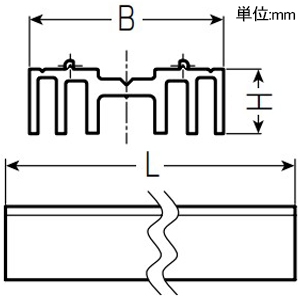 未来工業 配管モール用スペーサー ≪RMモール≫ 全長1m 厚さ5mm 13M用 配管モール用スペーサー ≪RMモール≫ 全長1m 厚さ5mm 13M用 RMSPY-13M 画像2