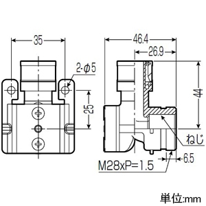 未来工業 座付給水栓エルボ RMKWN用 Wタイプ継手 Rc1/2ねじ 適合給水栓用壁カバーRMKWN-13M 座付給水栓エルボ RMKWN用 Wタイプ継手 Rc1/2ねじ 適合給水栓用壁カバーRMKWN-13M SKE3-13A-15T 画像2