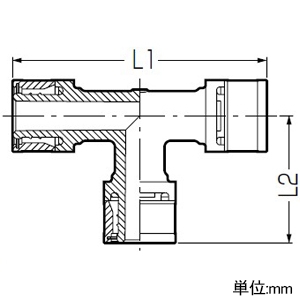 未来工業 チーズジョイント Wタイプ継手 Jスペック 適合サイズ16・13・13 チーズジョイント Wタイプ継手 Jスペック 適合サイズ16・13・13 JT-161313 画像2