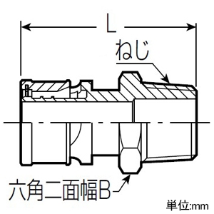 未来工業 水栓アダプター おねじ Wタイプ継手 R3/4ねじ 適合サイズ13 水栓アダプター おねじ Wタイプ継手 R3/4ねじ 適合サイズ13 WO-13A-20 画像2