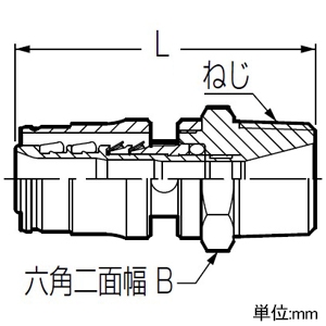 未来工業 水栓アダプター おねじ Sタイプ継手 R1/2ねじ 適合サイズ13 水栓アダプター おねじ Sタイプ継手 R1/2ねじ 適合サイズ13 SO-13A-15 画像2