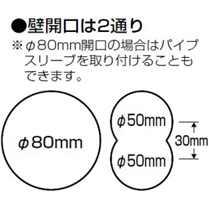 未来工業 壁貫通チーズ RMモールペア用 20M用 断熱材・ベース付 壁貫通チーズ RMモールペア用 20M用 断熱材・ベース付 RMPWT-20M 画像3