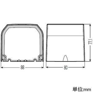 未来工業 ソケット RMモールクアトロ用 20M用 断熱材・ベース付 ソケット RMモールクアトロ用 20M用 断熱材・ベース付 RMQS-20M 画像2