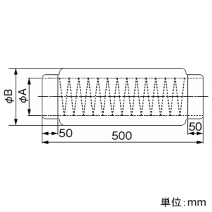 パナソニック 消音ダクト 不燃タイプ パイプ径φ100mm 消音ダクト 不燃タイプ パイプ径φ100mm VB-PZ10S5V2 画像2