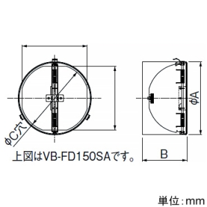 パナソニック 中間取付防火ダンパー 温度ヒューズ72℃ パイプ径φ150mm 中間取付防火ダンパー 温度ヒューズ72℃ パイプ径φ150mm VB-FD150SA 画像2