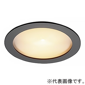 DNライティング 薄型LEDダウンライト 光源一体型 什器用 埋込穴φ60mm 狭角配光 位相調光 電球色(2700K) ブラック D-EX125BB