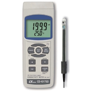 FUSO SDカード付導電率計TDS塩分濃度計 導電率・TDS・塩分濃度・温度測定 CD-4317SD