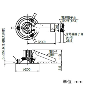 岩崎電気 LEDダウンライト 《LEDioc》 クラス350 コンパクト形蛍光ランプFHT42W×2相当 連続調光形 埋込穴φ175mm 温白色 電源ユニット内蔵形 LEDダウンライト 《LEDioc》 クラス350 コンパクト形蛍光ランプFHT42W×2相当 連続調光形 埋込穴φ175mm 温白色 電源ユニット内蔵形 EDL35024W/WSAZ9 画像2