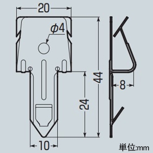 未来工業 ボイド止め金具 断熱材用 ワンタッチタイプ ボイド管厚2.0〜7.0mm ボイド止め金具 断熱材用 ワンタッチタイプ ボイド管厚2.0〜7.0mm BK-RD 画像2