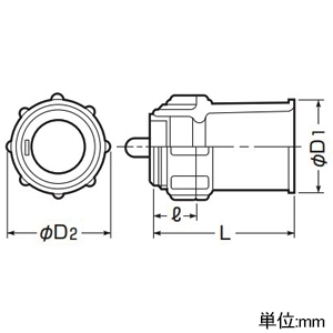 未来工業 オネジ2号コネクタ 適合管VE14 ねじの呼びG3/4 グレー オネジ2号コネクタ 適合管VE14 ねじの呼びG3/4 グレー B2K-14 画像2