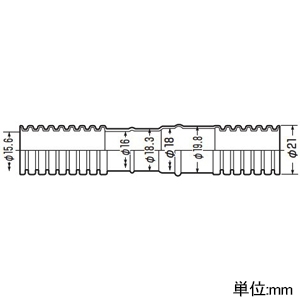 未来工業 ドレンホース クーラー用排水ドレンホース 2層タイプ φ16・φ18兼用接続口 長さ40m ドレンホース クーラー用排水ドレンホース 2層タイプ φ16・φ18兼用接続口 長さ40m BWH-16H 画像2