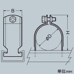 未来工業 ダクトクリップ ミラレックス用 電気亜鉛めっき仕様 適合管82用 ダクトクリップ ミラレックス用 電気亜鉛めっき仕様 適合管82用 DC-82F 画像2