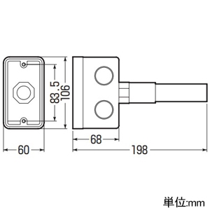 未来工業 #【受注取り寄せ品】埋込スイッチボックス 1個用深形 VE管付 【受注取り寄せ品】埋込スイッチボックス 1個用深形 VE管付 CSW-1S68NV20 画像2